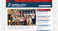 Desktop Screenshot of handballkreis-koeln-rheinberg.de