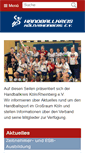 Mobile Screenshot of handballkreis-koeln-rheinberg.de